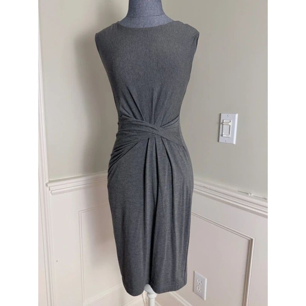 Philosophy Republic Clothing Gray Ruched Twist Front Dress Size XS